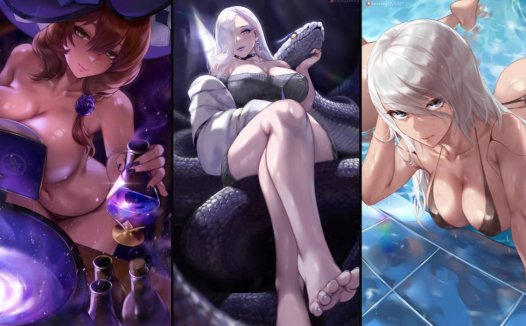 P站精选二次元同人画师@queasyS_Patreon系列原画奖励大合集