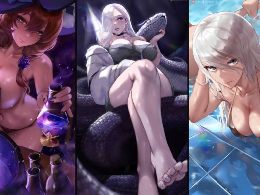 P站精选二次元同人画师@queasyS_Patreon系列原画奖励大合集